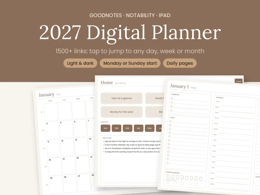 2027 Digital Planner