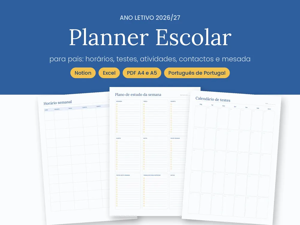2026/27 School Planner for Parents